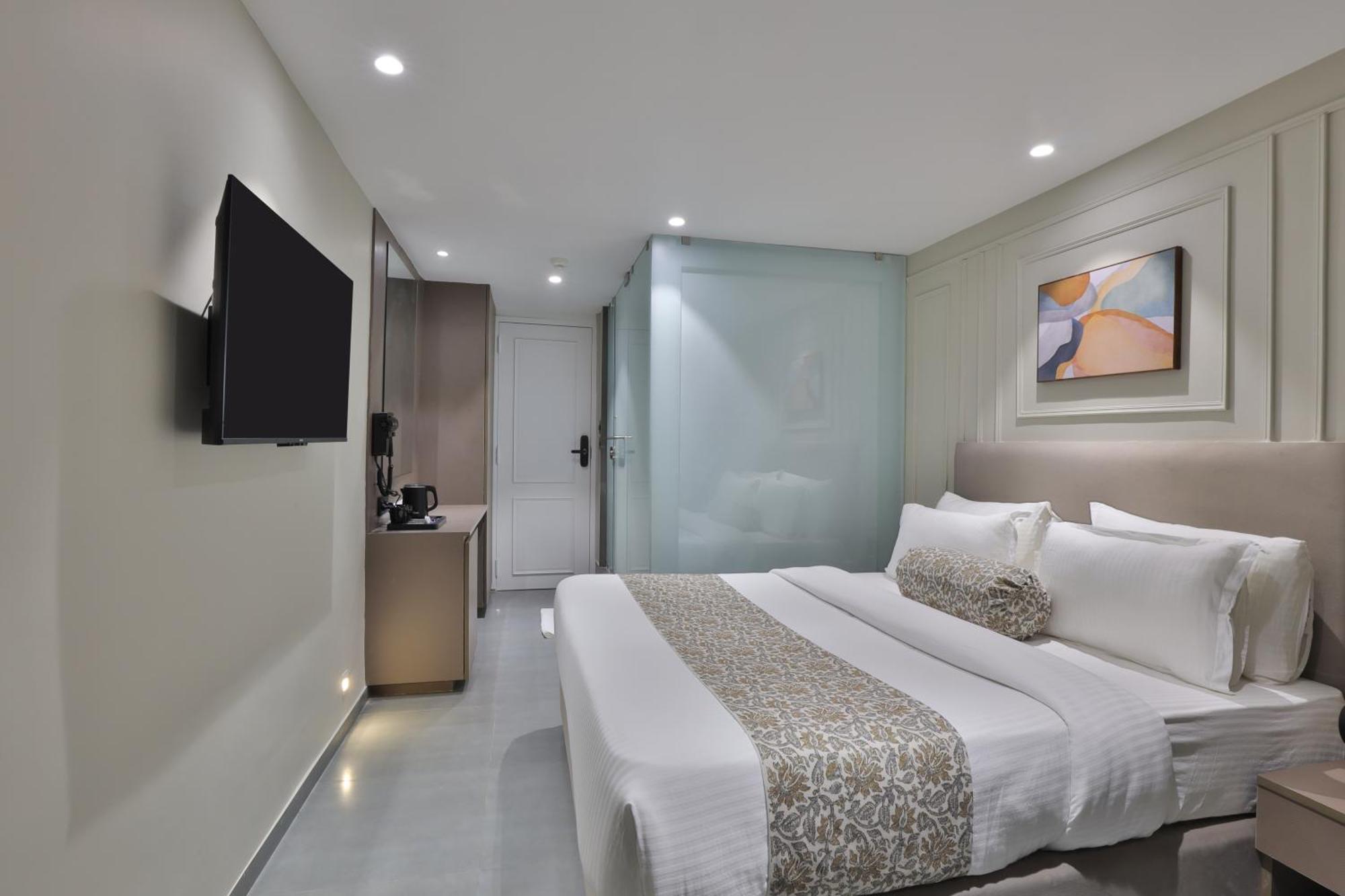 Hotel The Grand Suites Ahmedabad Exterior foto